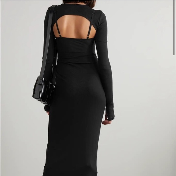 Helmut Lang Dresses & Skirts - ‼️HOLD‼️NWT Helmut Lang Ribbed Base Midi Dress, Size XXS **PRICE FIRM**